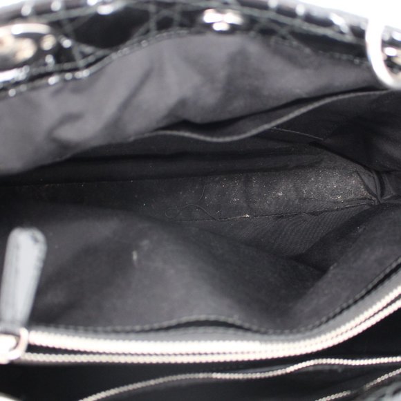 Dior Patent Cannage Dior Soft Shopping Tote Black - Picture 13 of 14